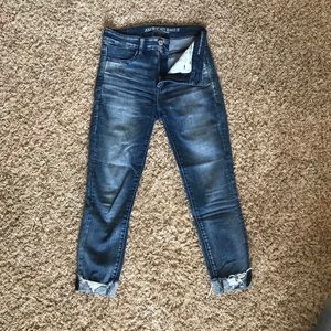 American Eagle hi rise jegging crop